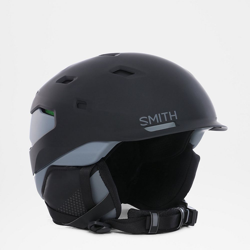 The North Face Helmet Mens Australia - The North Face Smith Quantum Mips Black Snow (PVG-403256)